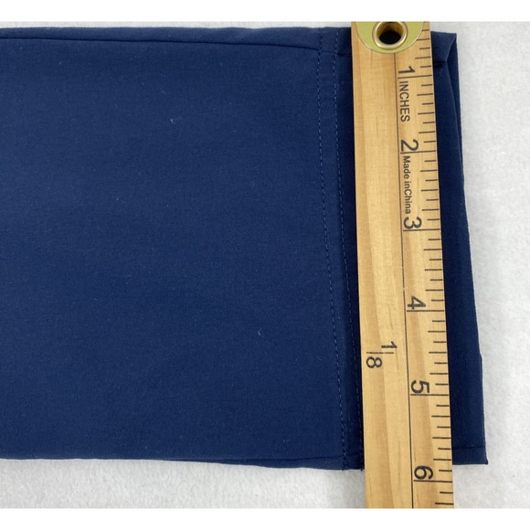 Columbia PFG Pants Womens Sz 12 Navy Blue Lightweight Nylon Blend Cropped Slacks - Picture 11 of 11